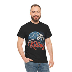 Studying Is Killing Heavy Unisex Cotton Tee - Extreme Dirt Bike Champion Shirt