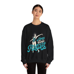 Happy Girls Are The Prettiest Women Sweatshirt Design