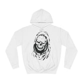 Grim Reaper Tattoo Unisex College Hoodie - Stylish & Cosy for Campus Life