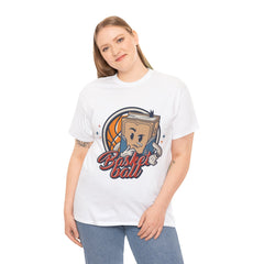Basket Ball Heavy Unisex Cotton Tee - Extreme Dirt Bike Champion Shirt