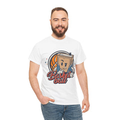 Basket Ball Heavy Unisex Cotton Tee - Extreme Dirt Bike Champion Shirt