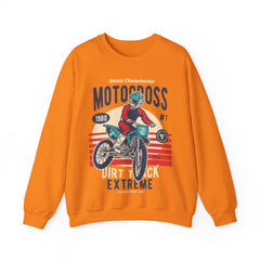 Motocross Extreme Unisex Crewneck Sweatshirt - Vintage 1980 Design