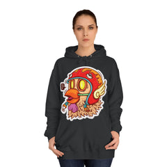 Racer Chicken Race With Me Unisex College Hoodie - Stylish & Cosy for Campus Life