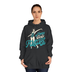 Happy Girls Are The Prettiest College Hoodie - Stylish & Cosy for Campus Life