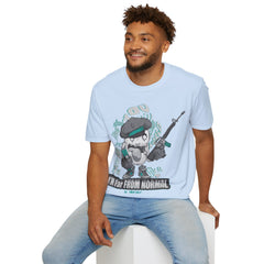 Far From Normal Unisex Softstyle T-Shirt - Fun Graphic Tee for Unique Personalities