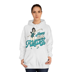 Happy Girls Are The Prettiest College Hoodie - Stylish & Cosy for Campus Life