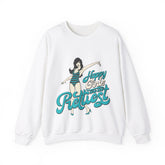 Happy Girls Are The Prettiest Women Sweatshirt Design