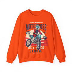 Motocross Extreme Unisex Crewneck Sweatshirt - Vintage 1980 Design