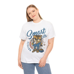 Smart Its Stylish Heavy Unisex Cotton Tee - Extreme Dirt Bike Champion Shirt