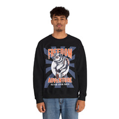 Freedom Adventure Never Look Back Unisex Sweatshirt Design