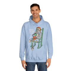 Death Before Decaf Unisex College Hoodie - Stylish & Cosy for Campus Life