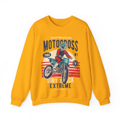 Motocross Extreme Unisex Crewneck Sweatshirt - Vintage 1980 Design