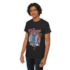 College Party Heavy Unisex Cotton Tee - Extreme Dirt Bike Champion Shirt