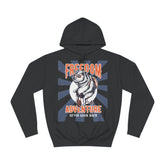 Freedom Adventure Never look Back Unisex College Hoodie - Stylish & Cosy for Campus Life