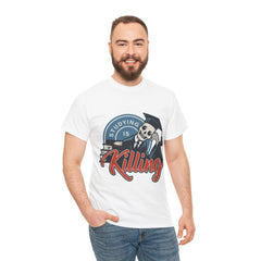 Studying Is Killing Heavy Unisex Cotton Tee - Extreme Dirt Bike Champion Shirt