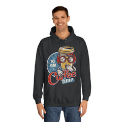 Coffee Time Unisex College Hoodie - Stylish & Cosy for Campus Life