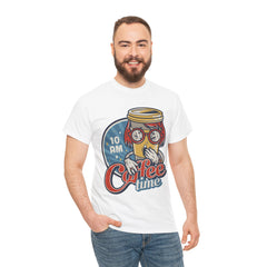 Coffee Time Heavy Unisex Cotton Tee - Extreme Dirt Bike Champion Shirt