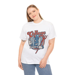 College Party Heavy Unisex Cotton Tee - Extreme Dirt Bike Champion Shirt