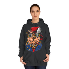 Gangster Bull Dog Unisex College Hoodie - Stylish & Cosy for Campus Life