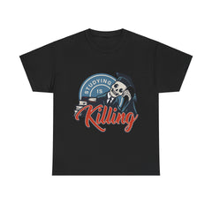 Studying Is Killing Heavy Unisex Cotton Tee - Extreme Dirt Bike Champion Shirt