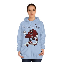 Hats Of To Style Unisex College Hoodie - Stylish & Cosy for Campus Life