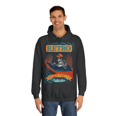 Retro Disco Party Unisex College Hoodie - Stylish & Cosy for Campus Life