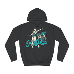 Happy Girls Are The Prettiest College Hoodie - Stylish & Cosy for Campus Life