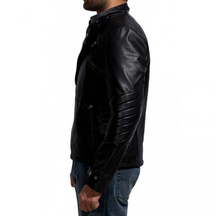 David Beckham Motorcycle Leather Jacket