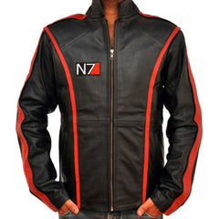 Men's Vintage Black Motorcycle Genuine Sheepskin Leather Jacket