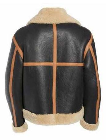 B-3 Bomber Reversible Genuine Shearling Leather Jacket