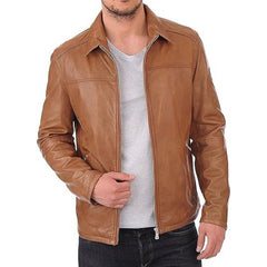 Men's Real Lambskin Classic Genuine Leather Jacket