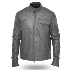 Men's Transformers 3 Shia Labeouf Grey Leather Jacket