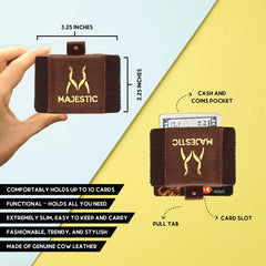 Handcrafted Lightweight RFID Protected Minimalist Smart Leather Wallet