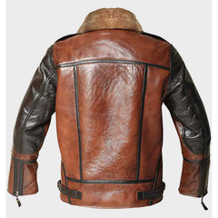 Men's sheepskin Thompson Dark Brown Shearling Leather Jacket