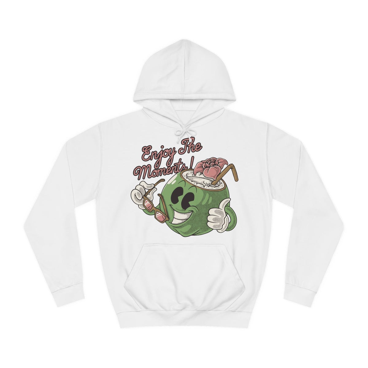 Enjoy The Moments Unisex College Hoodie - Stylish & Cosy for Campus Life