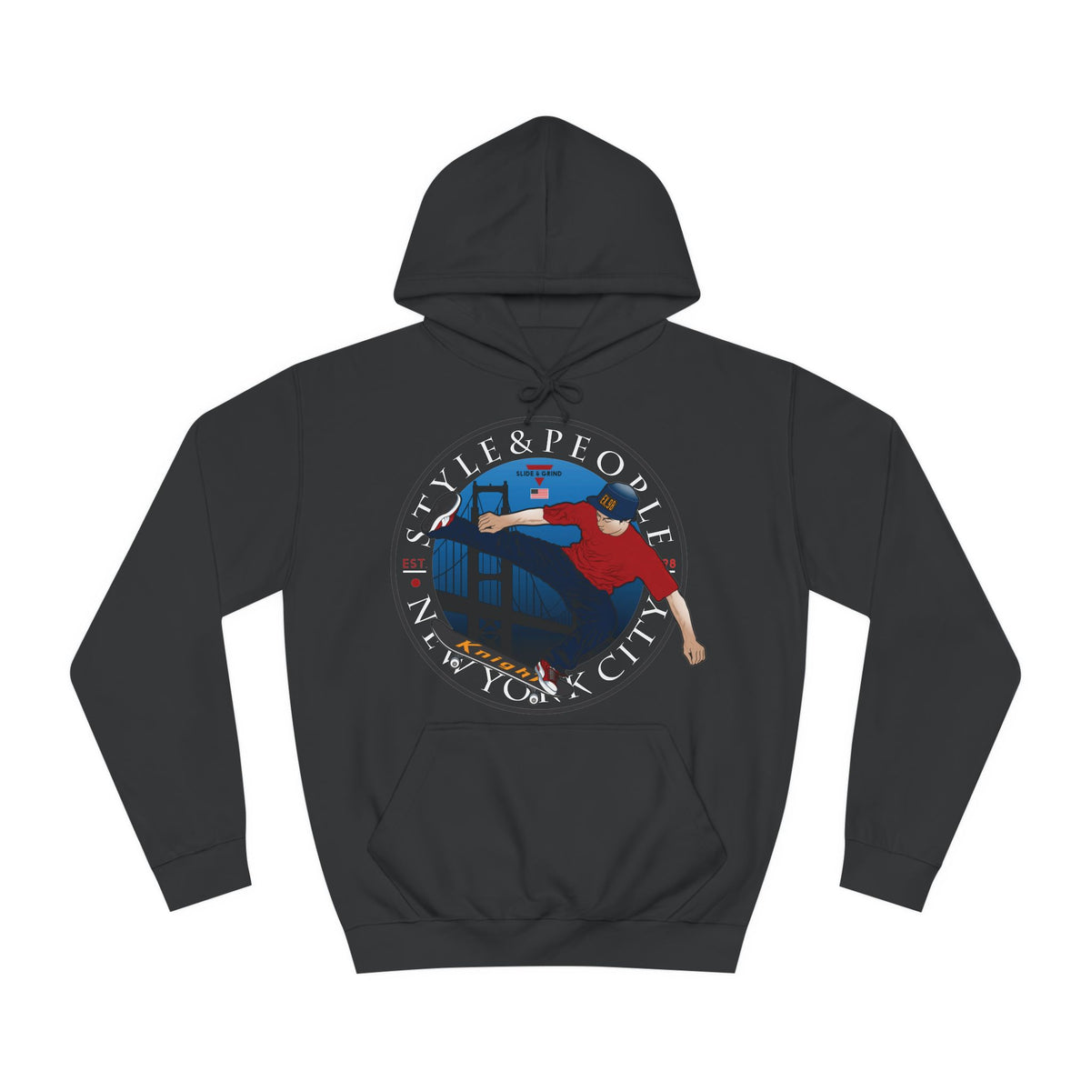 Style And People New York City Unisex College Hoodie - Stylish & Cosy for Campus Life